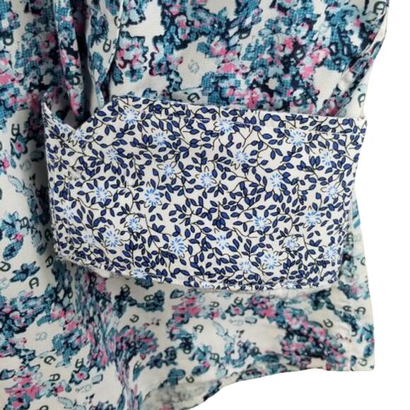 Duchamp London Slim Fit Flip Cuff Floral Men's Dress Shirt Sz XXL 18/46 NWT - Picture 4 of 6